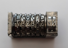 Buchdruck-Numerierwerke 3 x 6 Cicero