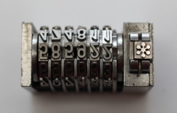 Buchdruck-Numerierwerke 3 x 6 Cicero